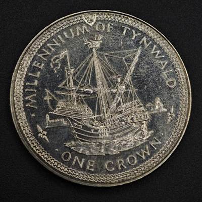 【淘币小摊】限时拍第八百零七拍  克朗币邮币封场  满百包邮可预留两周  周一统一发货  -  马恩岛1979年千年克朗纪念币