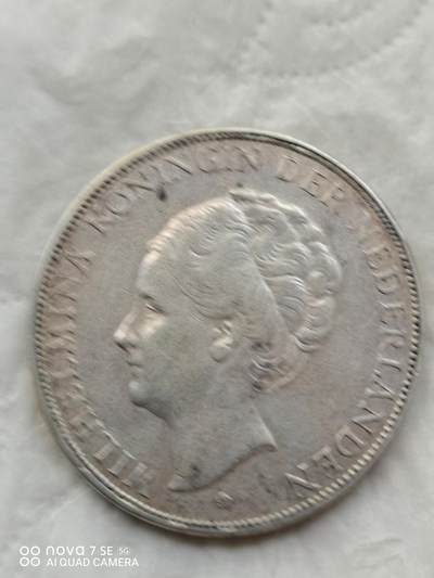 外国银币 1930年荷兰2.5盾大银币