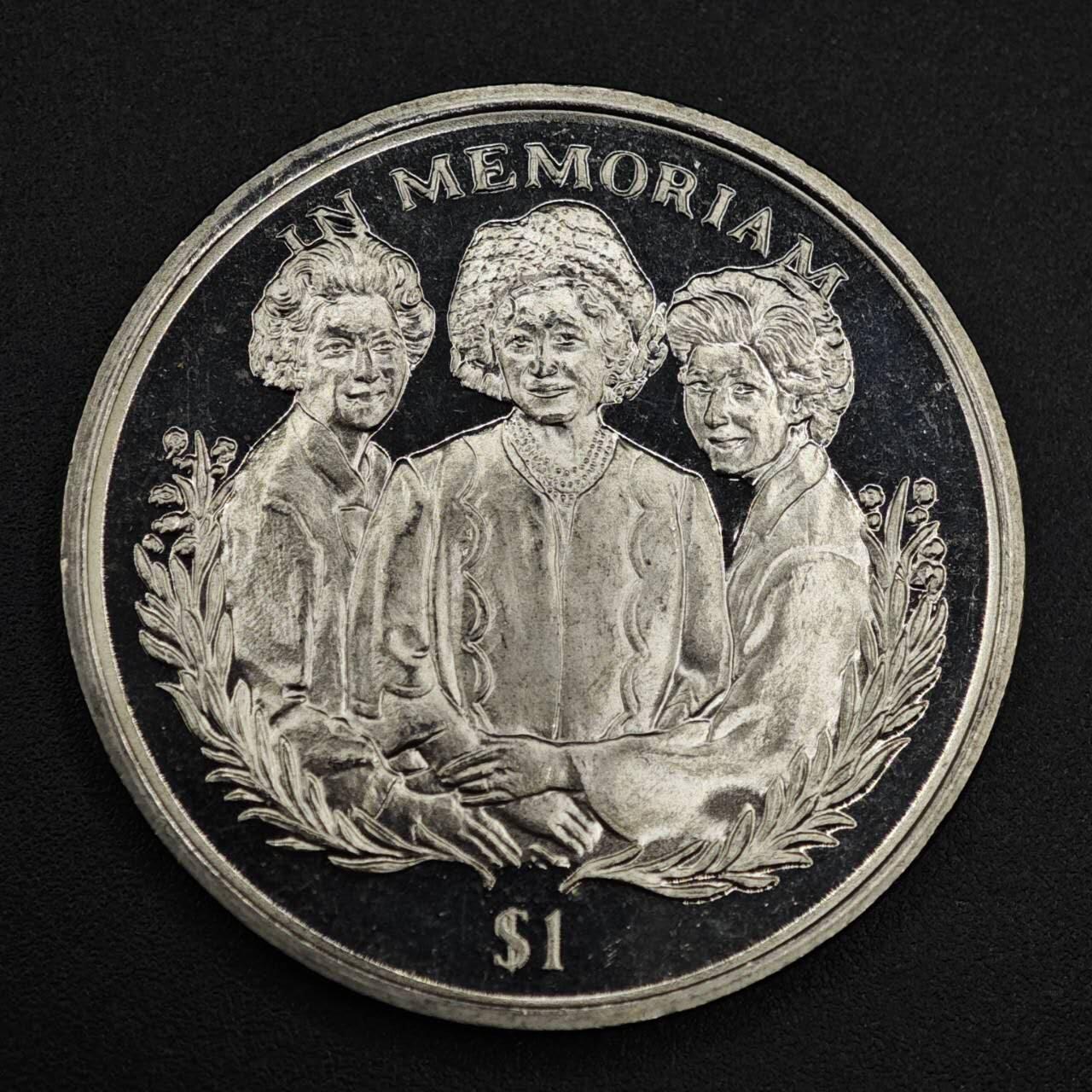 【淘币小摊】限时拍第八百零七拍  克朗币邮币封场  满百包邮可预留两周  周一统一发货   塞拉利昂2002年缅怀女王母亲1元纪念币