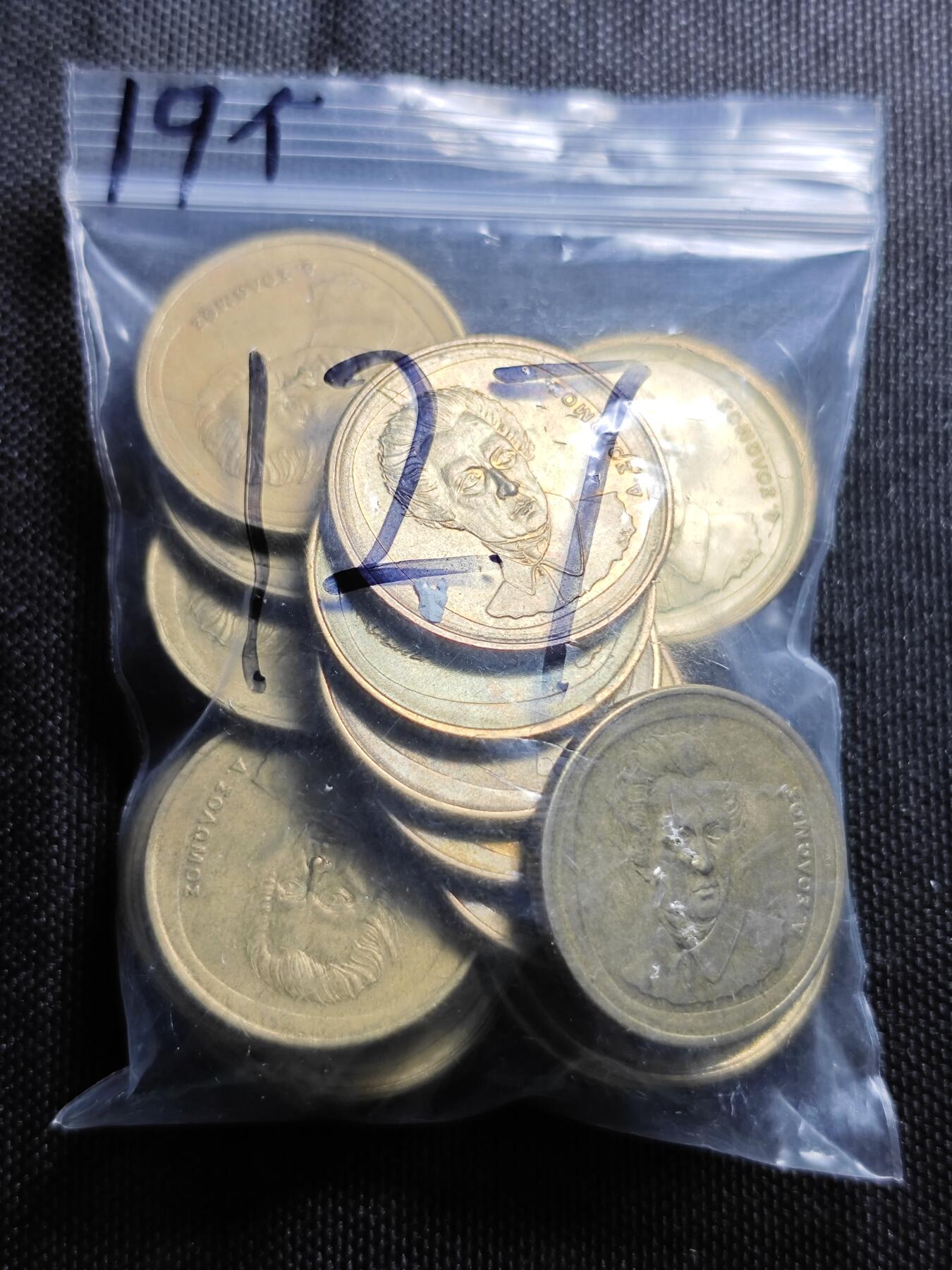 KK钱币收藏小铺 （套币 好品/批量散币 银币）专场  2月预留时间 周末发货  希腊20德拉克马一组铜币19枚