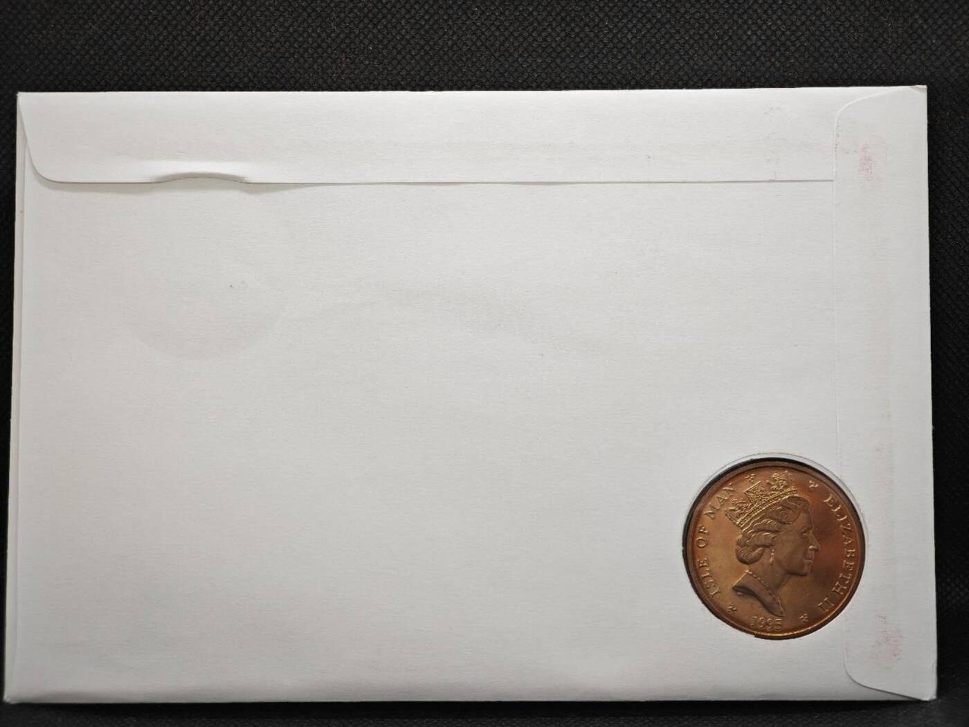 【淘币小摊】限时拍第八百零七拍  克朗币邮币封场  满百包邮可预留两周  周一统一发货   马恩岛1995年二战胜利50周年5镑纪念币邮币封