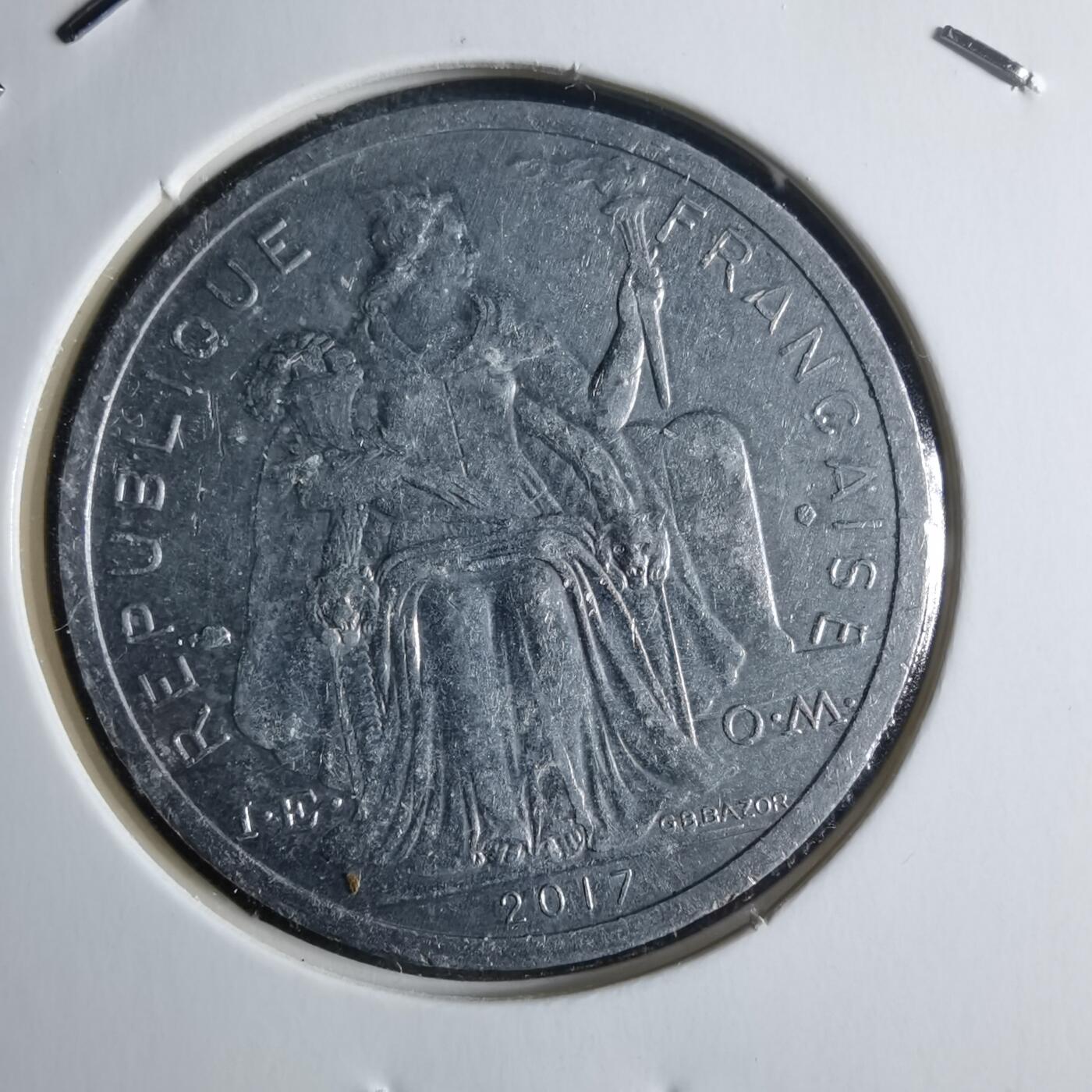 沼泽如烟--第912场 法属新喀里多尼亚2017年2法郎