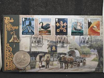 【淘币小摊】限时拍第八百零七拍  克朗币邮币封场  满百包邮可预留两周  周一统一发货  -  马恩岛1982年克朗纪念币邮币封