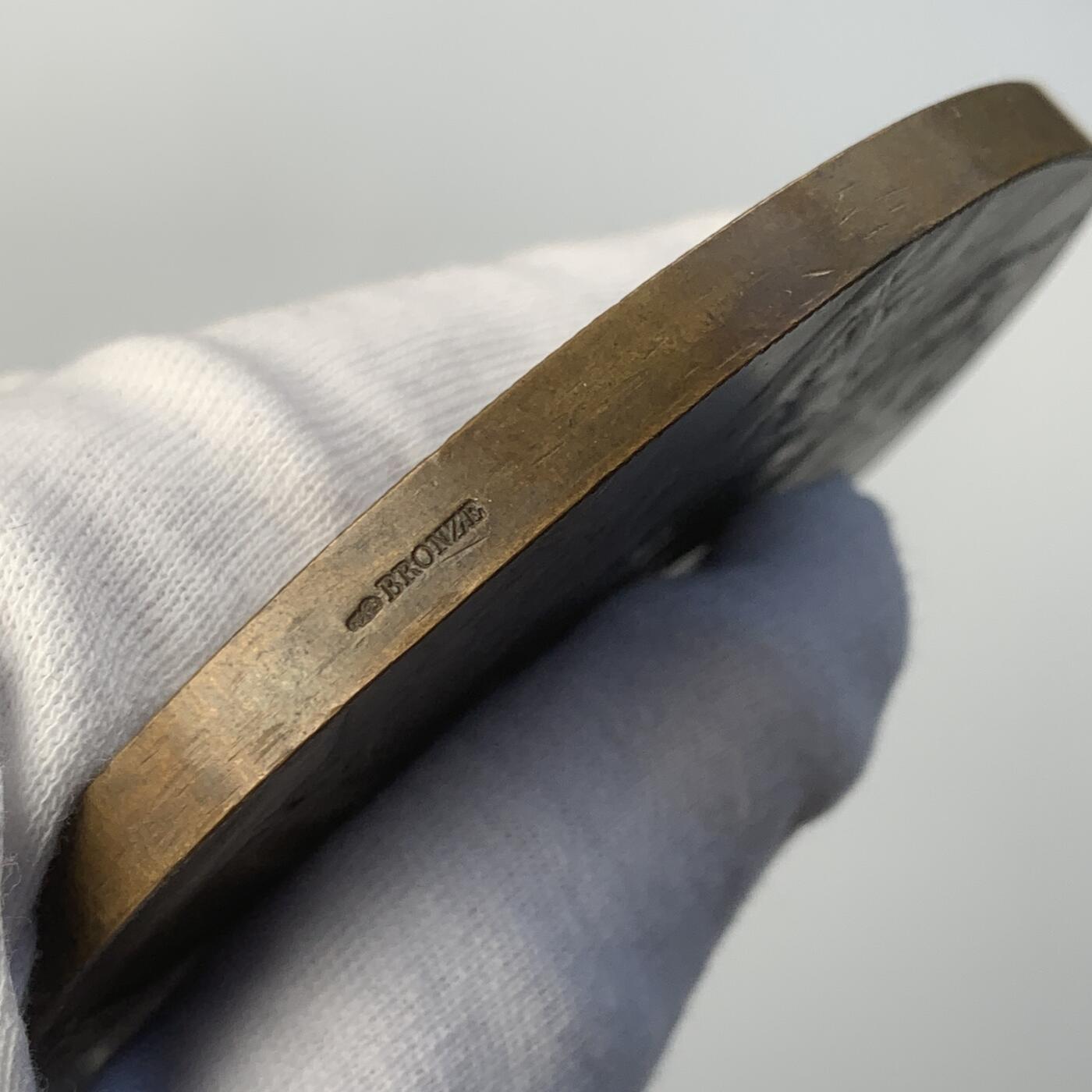 掌中浮雕-藏着的欧洲第043场  1881年国际电力学大会原铸纪念铜章，81mm，夏普兰Chaplain