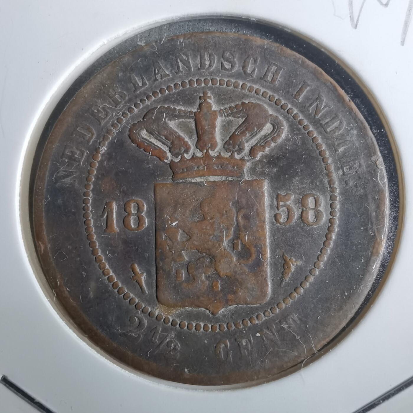 沼泽如烟--第912场 荷属东印度1858年2.5分