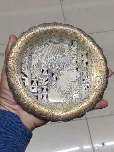 老银件 - 外国银制盘子