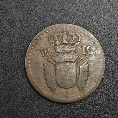 【淘币小摊】实时拍第八百零四拍   散币银币场   满百包邮可预留二周 每周一统一发货   - 德国1828年1芬妮铜币