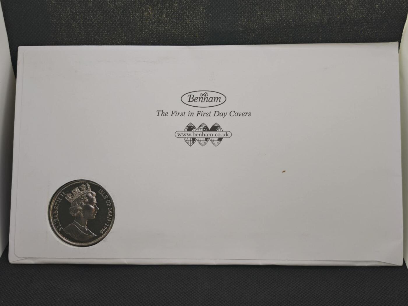 【淘币小摊】限时拍第八百零七拍  克朗币邮币封场  满百包邮可预留两周  周一统一发货   马恩岛1996年罗伯特200周年克朗纪念币邮币封