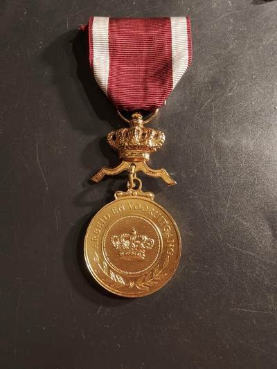 老王徽章第165期 - 比利时金级王冠奖章