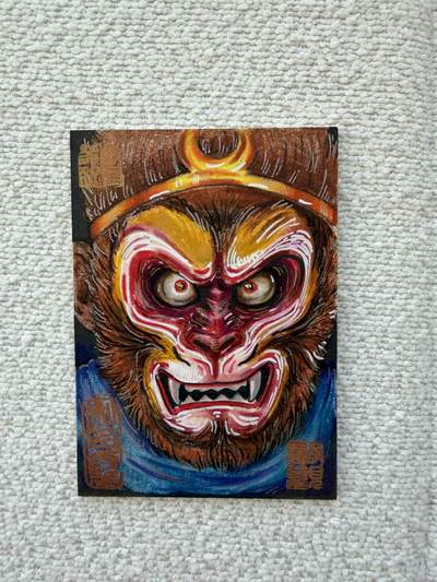 天玑星卡拍第141期《11.24周一截拍》持续收拍收评中 满赠卡需备注 - 【手绘卡】居子 孙悟空 手绘卡