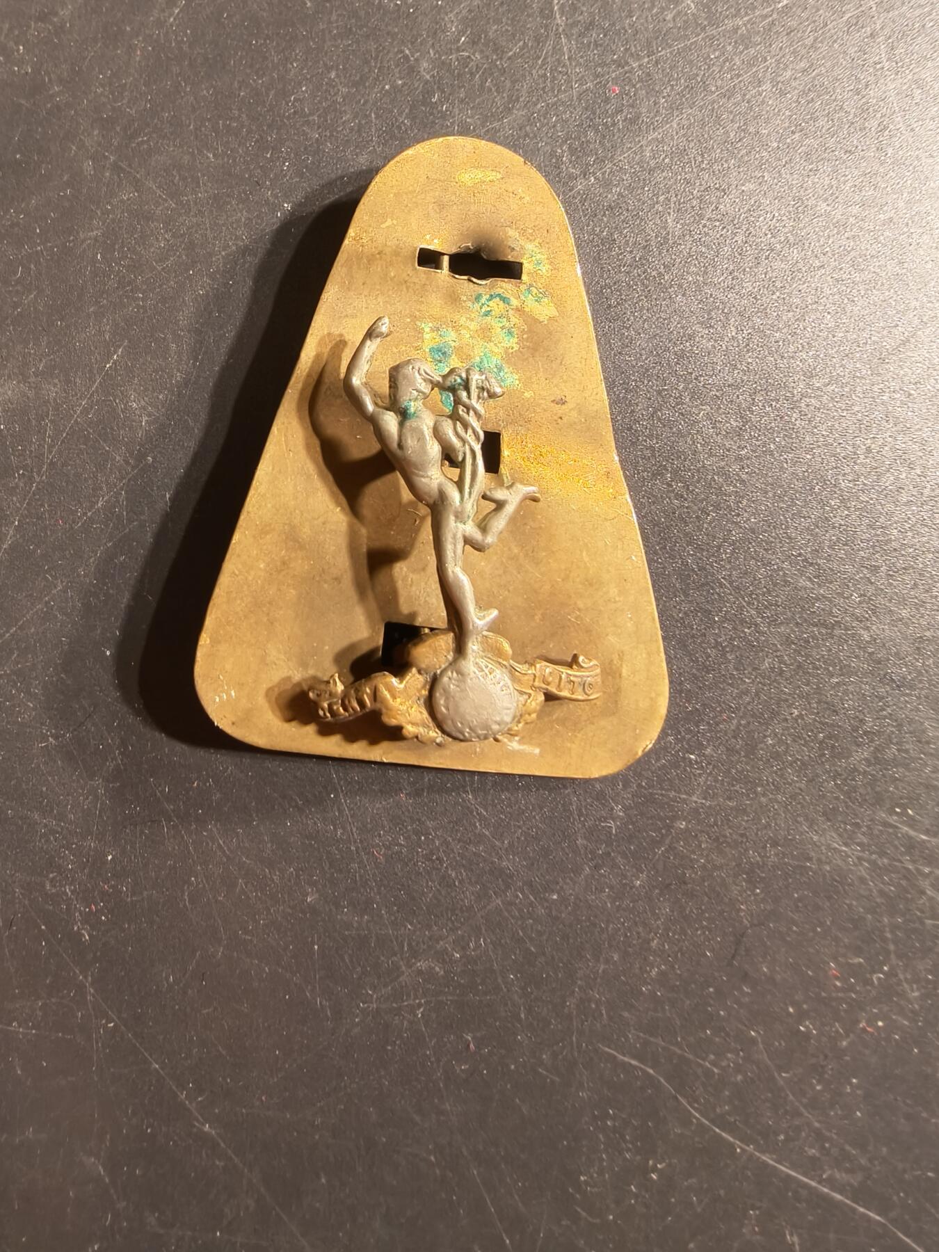 老王徽章第165期 英国皇家通信兵领章    二战时期    带插销