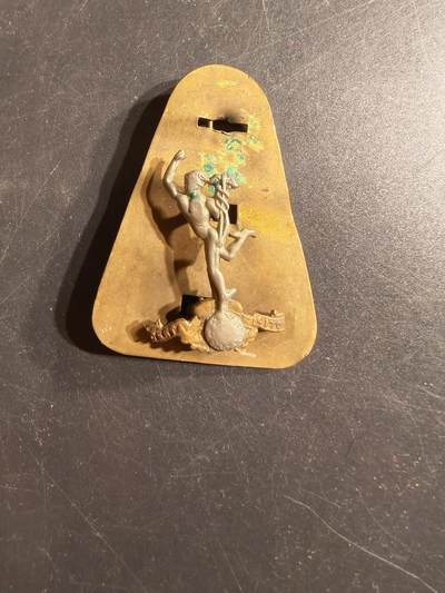 老王徽章第165期 - 英国皇家通信兵领章    二战时期    带插销