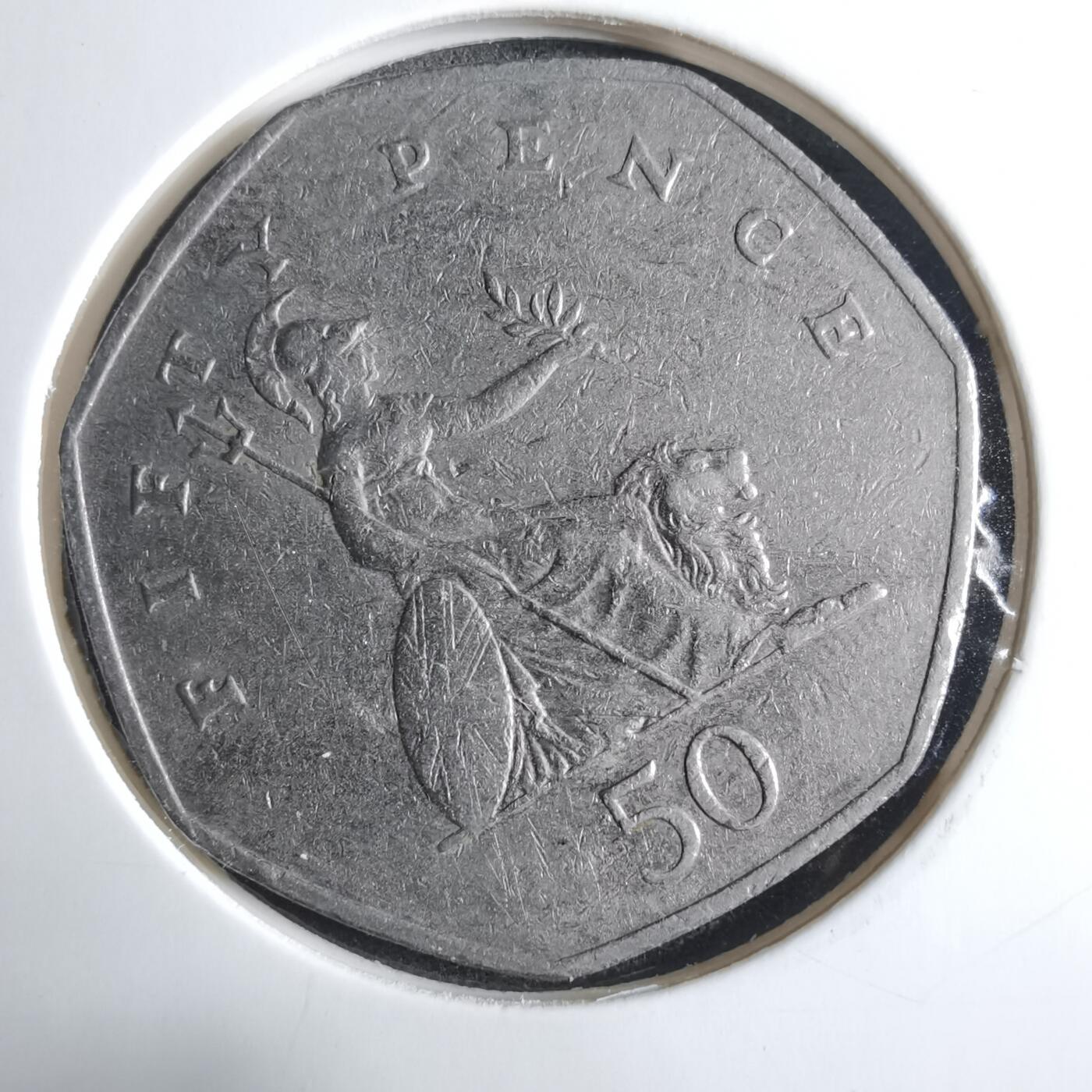 沼泽如烟--第912场 英国1997年50便士