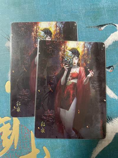 开心玩 卡牌 第八期 - 妖姬传 红衣 普卡双服饰