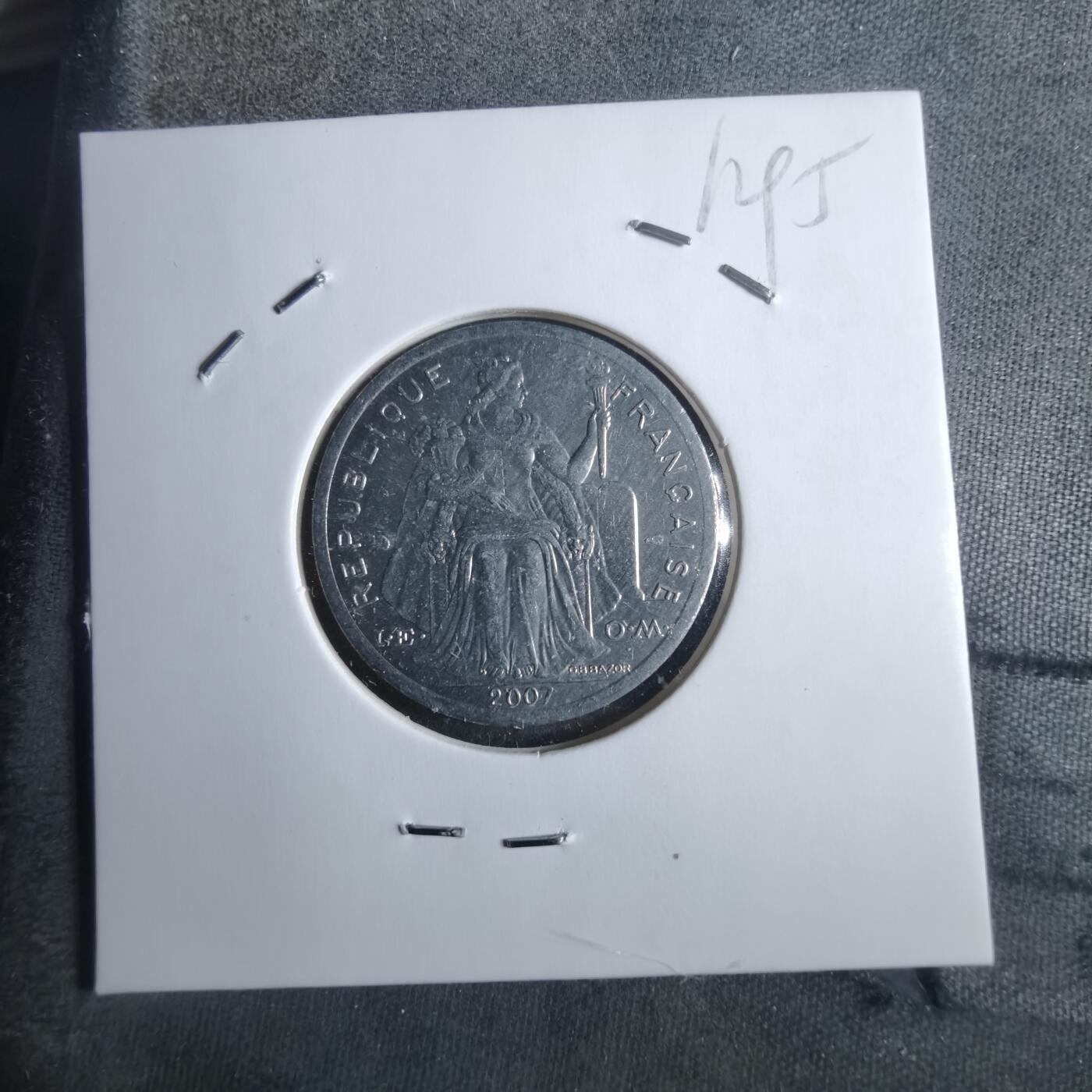 沼泽如烟--第912场 法属新喀里多尼亚2007年1法郎