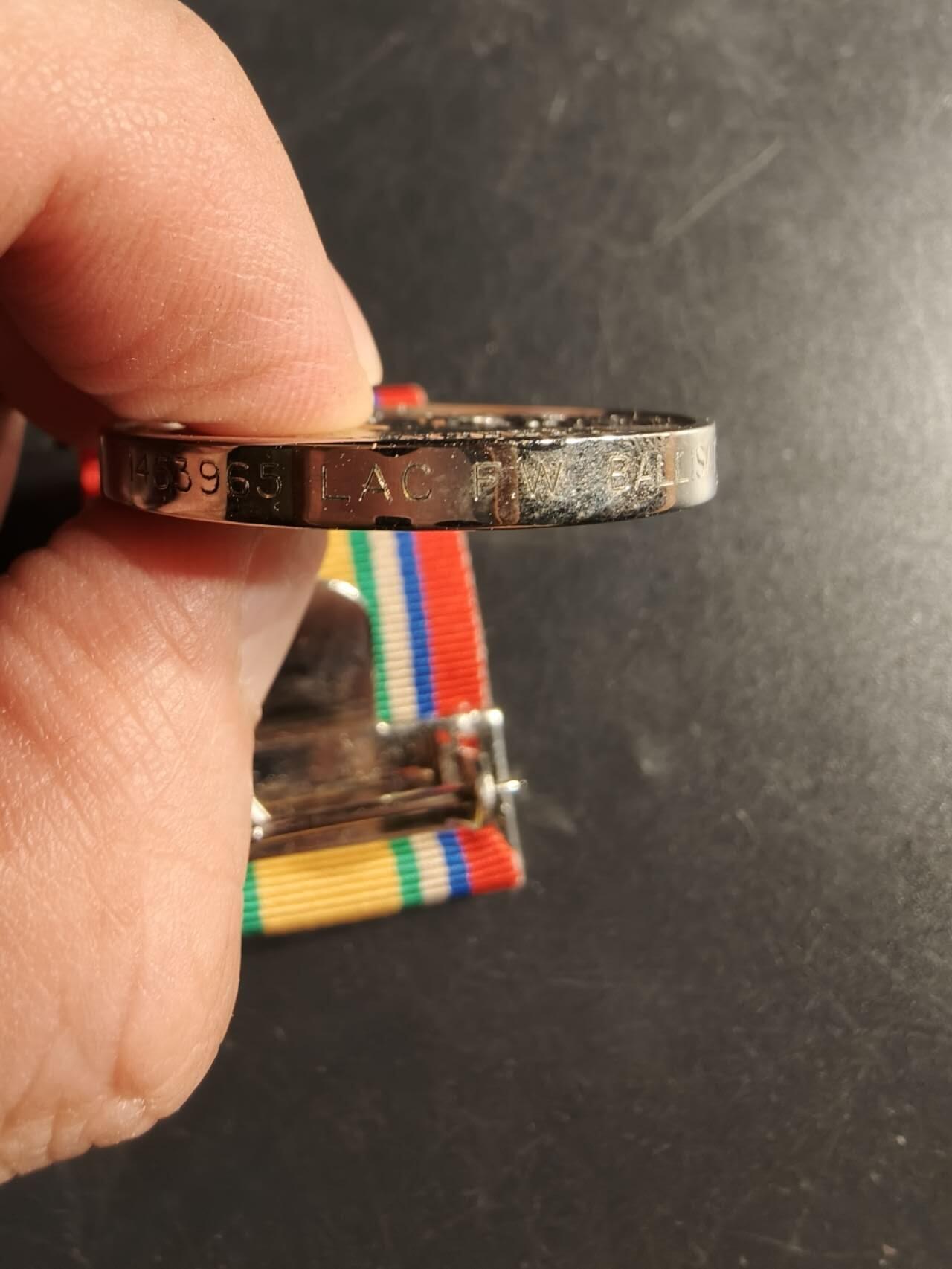 老王徽章第165期 英国东方及亚洲服役奖章     带边铭，授予皇家空军    少见品种