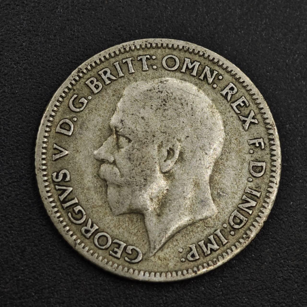 【淘币小摊】实时拍第八百零四拍   散币银币场   满百包邮可预留二周 每周一统一发货   英国1930年乔治五世6便士银币