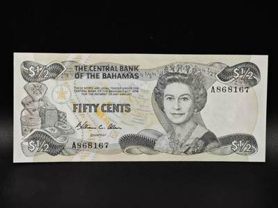 【淘币小摊】限时拍第八百零五拍  纸币场  满百包邮可预留两周  周一统一发货  - 巴哈马1974年50分纸币