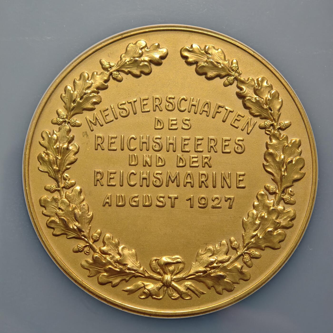 【德藏】世界币章拍卖第154期（拍品征集中~欢迎藏友联系） 1927年 德国一战陆军元帅兴登堡80大寿纪念镀金大铜章 NGC MS63 稀少品种 