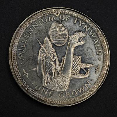 【淘币小摊】限时拍第八百零七拍  克朗币邮币封场  满百包邮可预留两周  周一统一发货  -   马恩岛1979年千年克朗纪念币