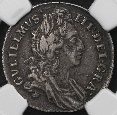 修遠堂世界钱币第九十四期 - NGC XF45 1696年英国6便士银币