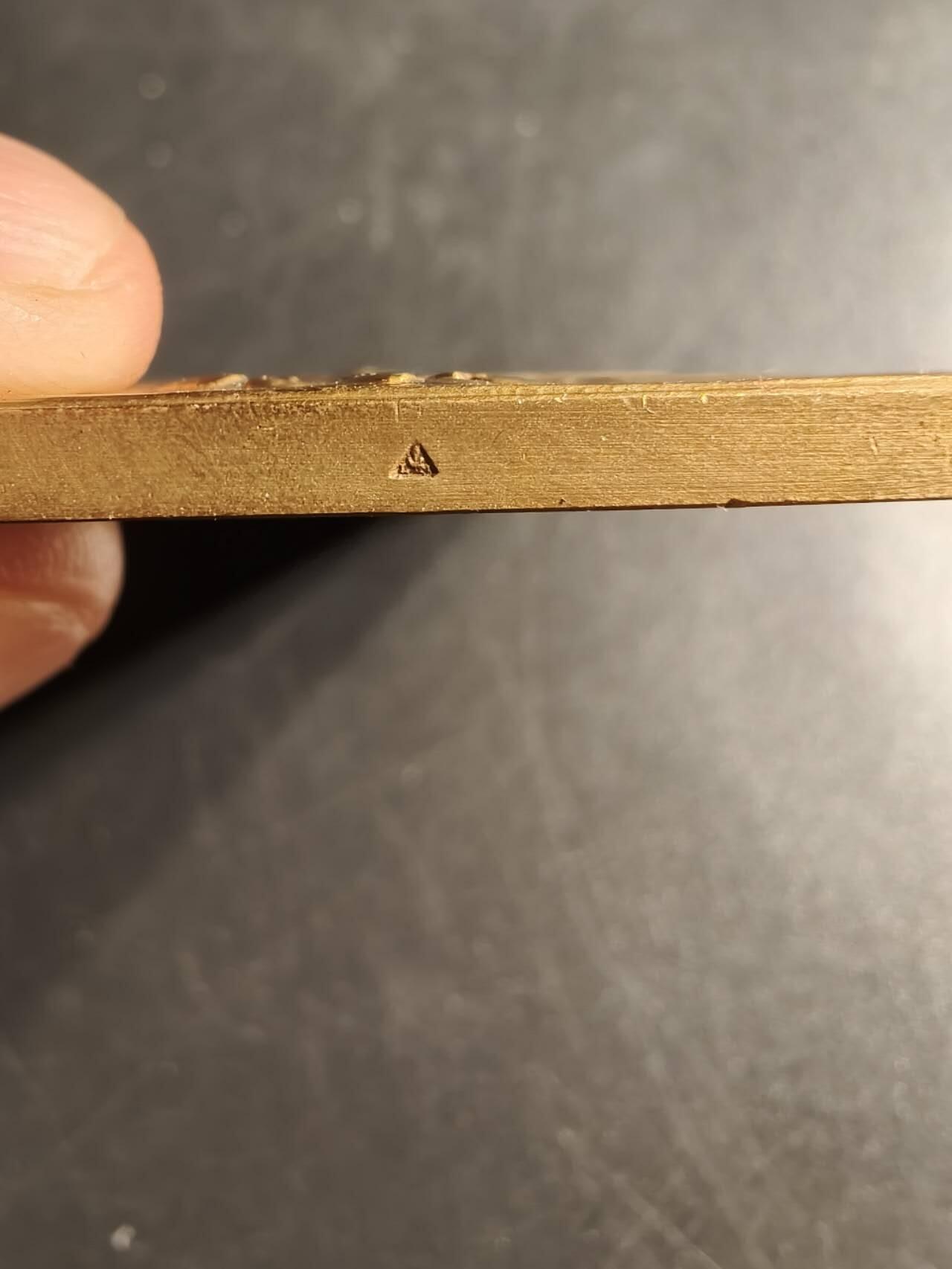 老王徽章第165期 法国国家园艺和苗圃委员会方形大铜章     原盒     97.5g