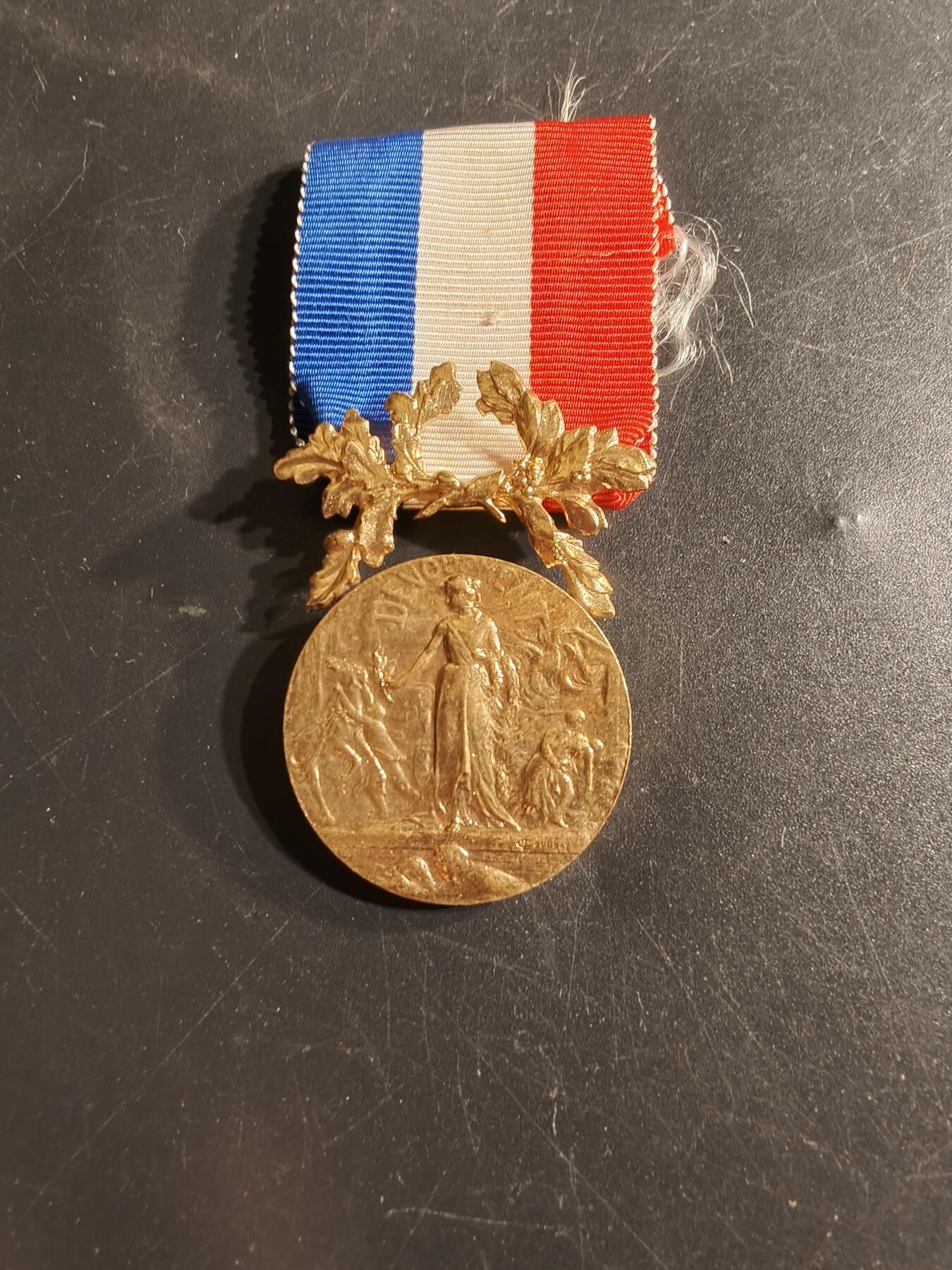 老王徽章第165期  法国金级内务部服役奖章