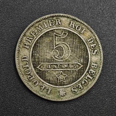 【淘币小摊】实时拍第八百零四拍   散币银币场   满百包邮可预留二周 每周一统一发货   - 比利时1862年5分镍币