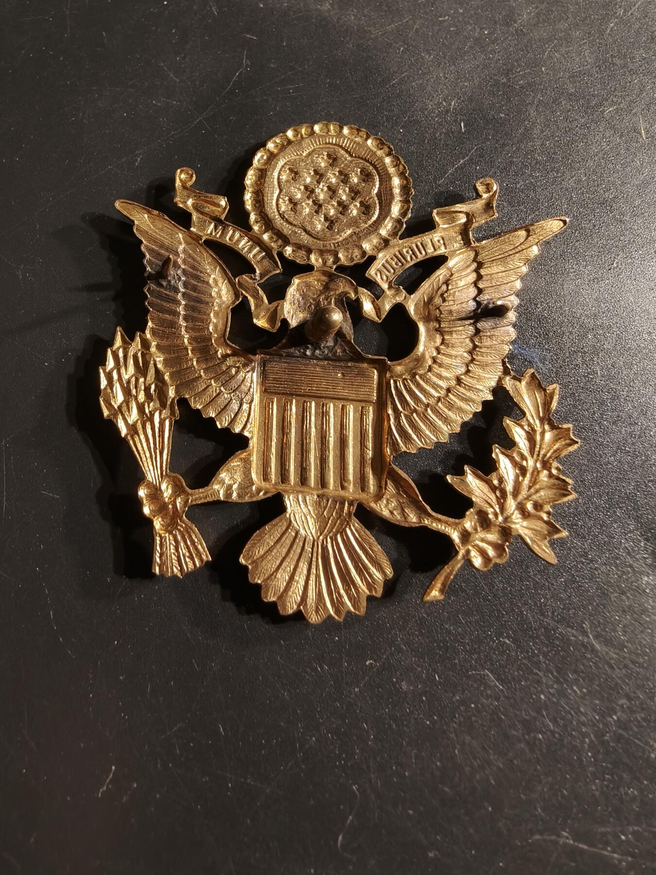 老王徽章第165期  美国陆军大檐帽帽徽