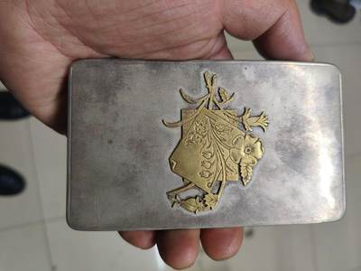 老银件 - 英国银制烟盒