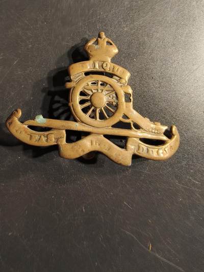 老王徽章第165期 - 英国皇家炮兵帽徽     一战时期 