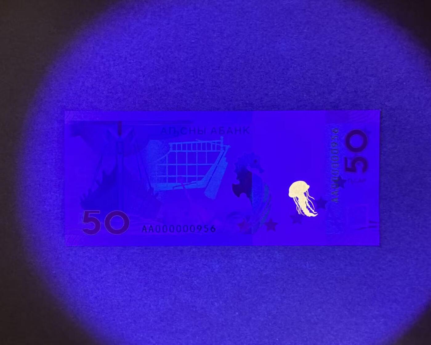 【Blue Auction】世界纸币精拍第754期——18级TOP拍卖/信誉/品质/专业/高效💫 【AA冠百位小号无47】阿布哈兹 2025年50阿沙 全新UNC