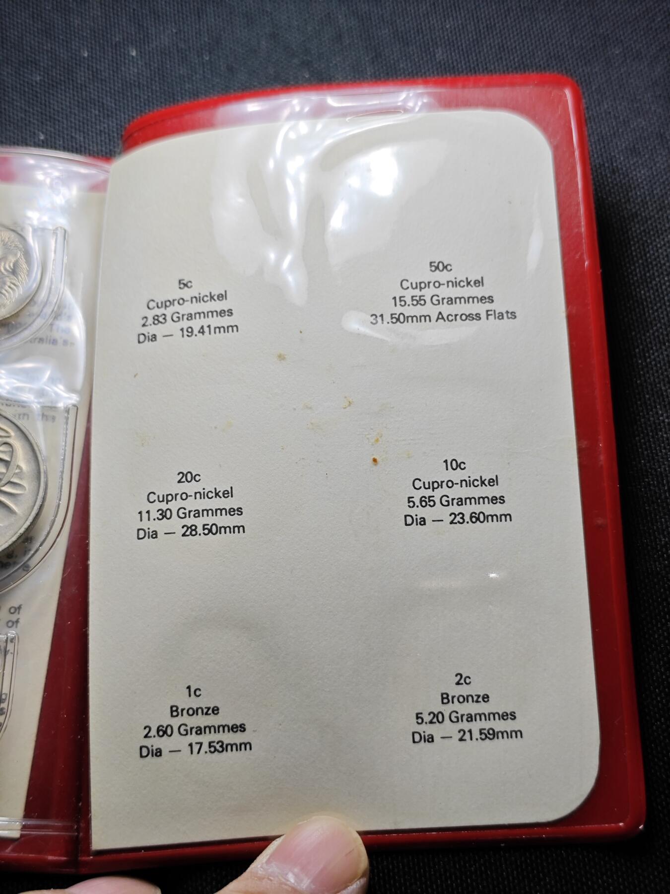 KK钱币收藏小铺 （套币 好品/批量散币 银币）专场  2月预留时间 周末发货  1978澳大利亚官方册 大小面值清年一套