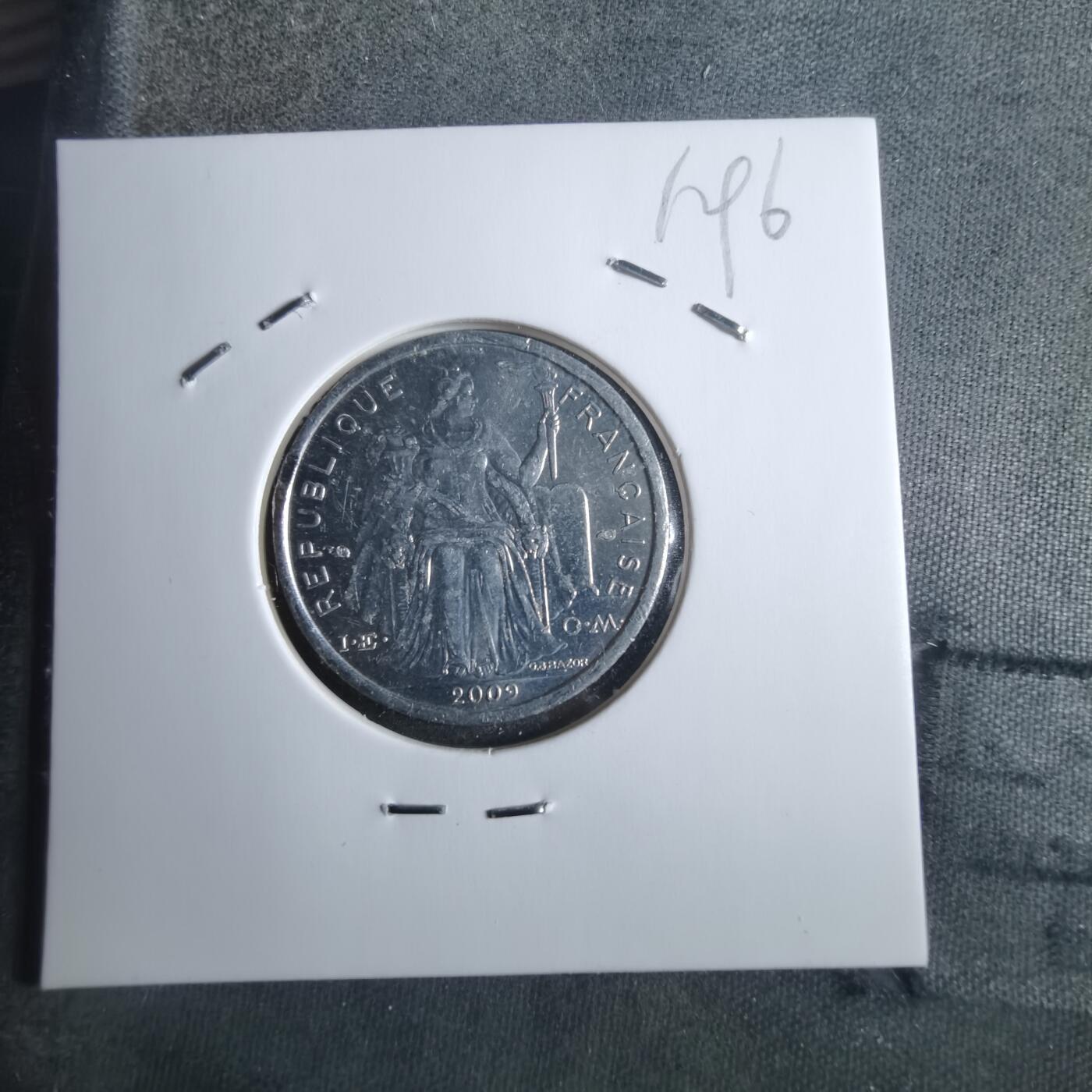 沼泽如烟--第912场 法属新喀里多尼亚2009年1法郎