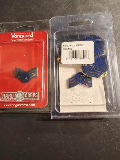 老王徽章第165期 - 美国空军金属军衔一组