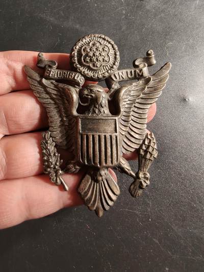 老王徽章第165期 - 美国空军大檐帽帽徽     二战时期     Gemsco厂标