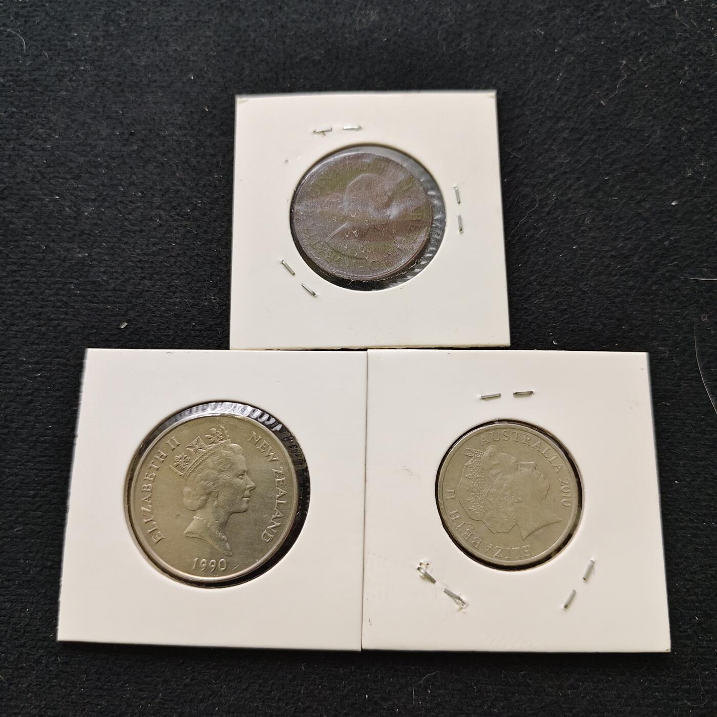 【全场包邮】纯粹捡漏拍480场（免费代拍第17场） 澳大利亚+新西兰各年份散币3枚一组