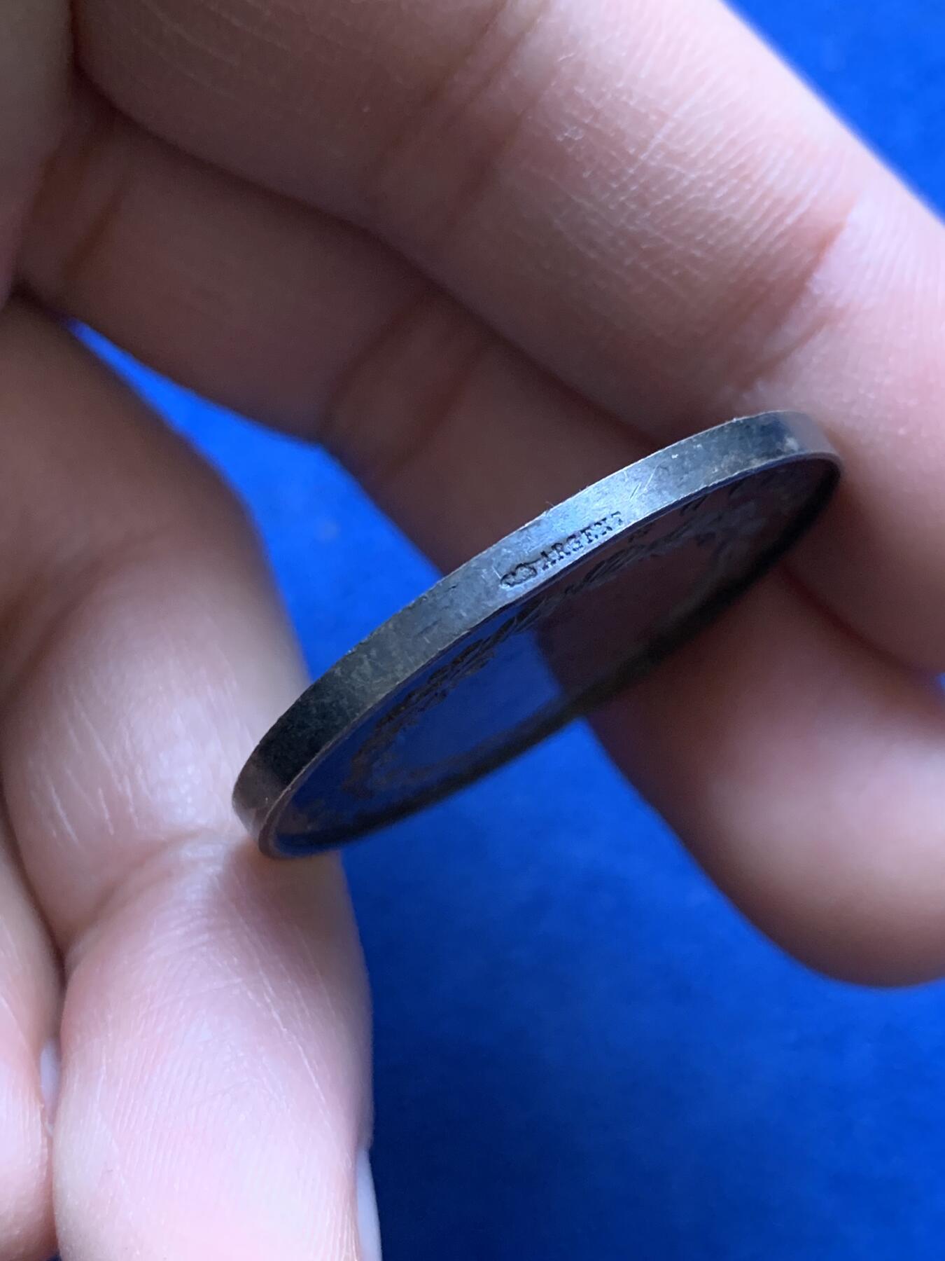 《竞宝斋》第441场 周日，周一，2场连拍 （全场包邮） 法国银章 17.2克 32.5mm 原味包浆