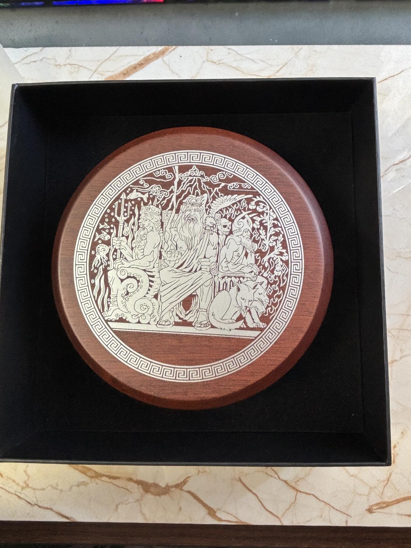 第183期拍卖 图瓦卢2014年奥林匹斯众神2海神波塞冬2盎司纪念银币，999银，发行1500枚