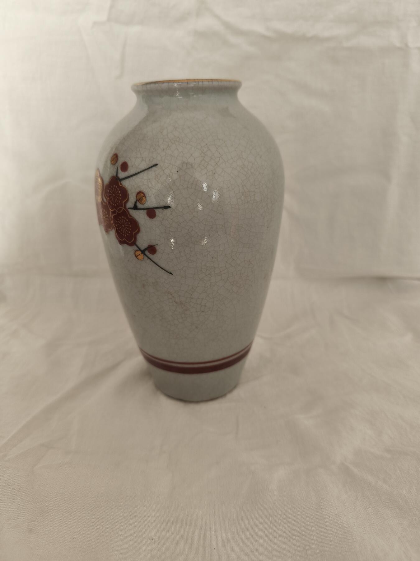 海外回流精品拍卖11.30 日本回流九谷美泉花瓶一只