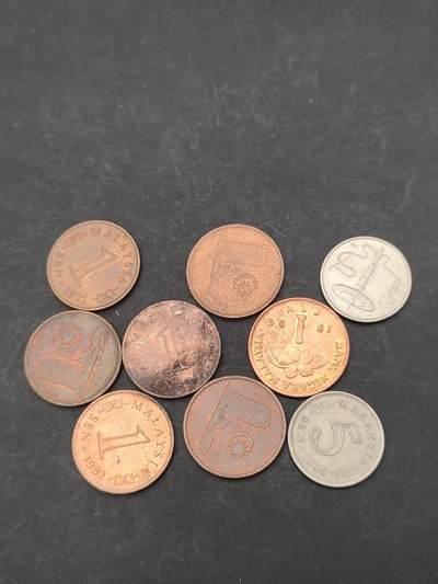 猩哥外币小铺➨【第203场】 - 马来西亚9个