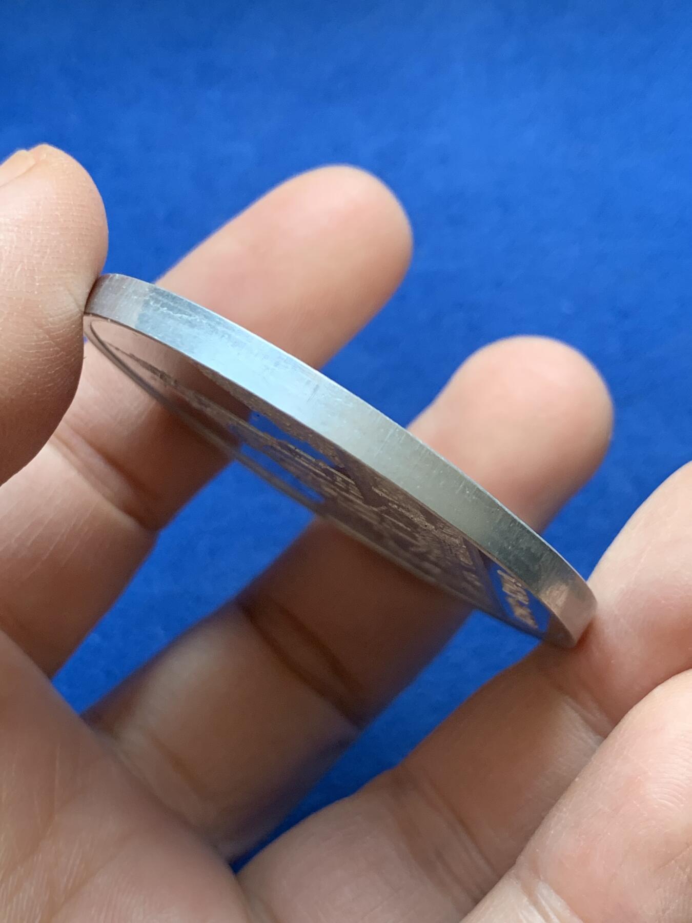 《竞宝斋》第441场 周日，周一，2场连拍 （全场包邮） 德国 1894 恩格教堂奠基仪式纪念章 15.7克 50mm