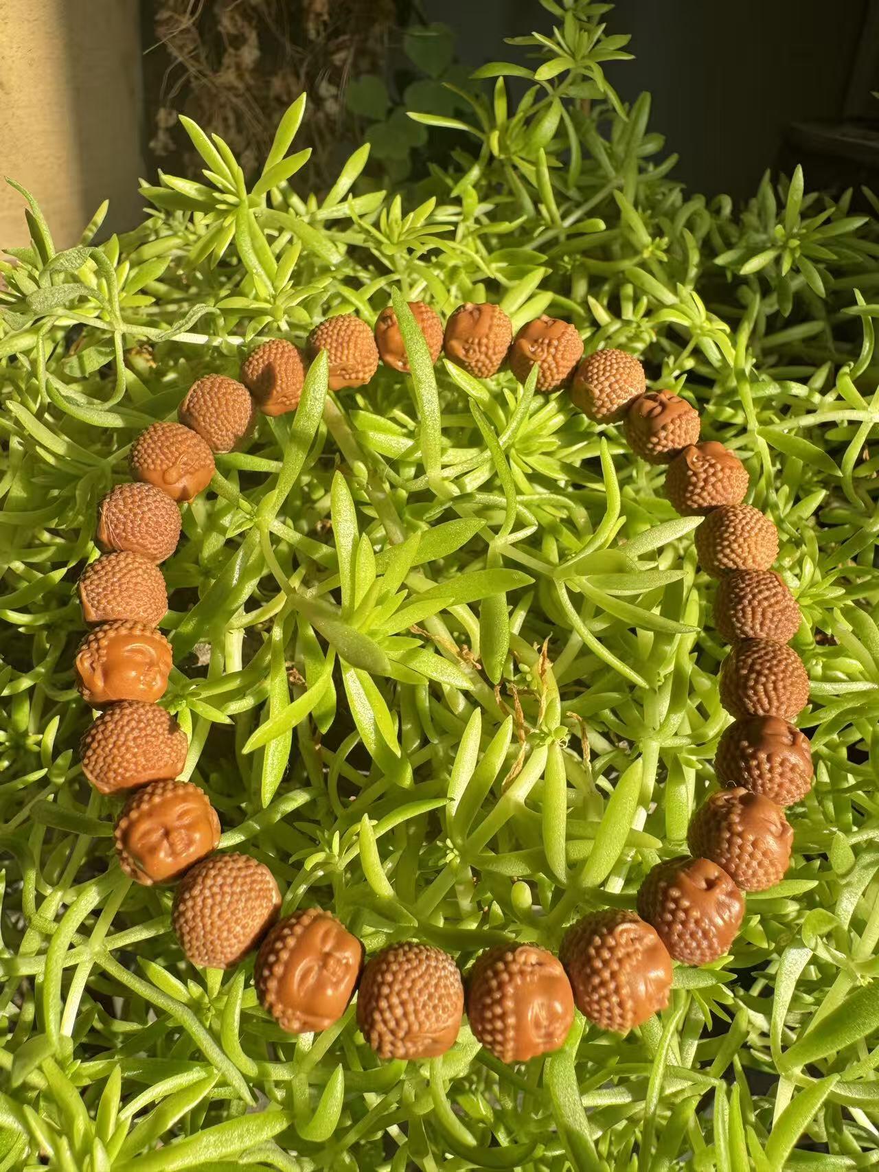 零元拍：猴头雕宝宝佛手串9MM