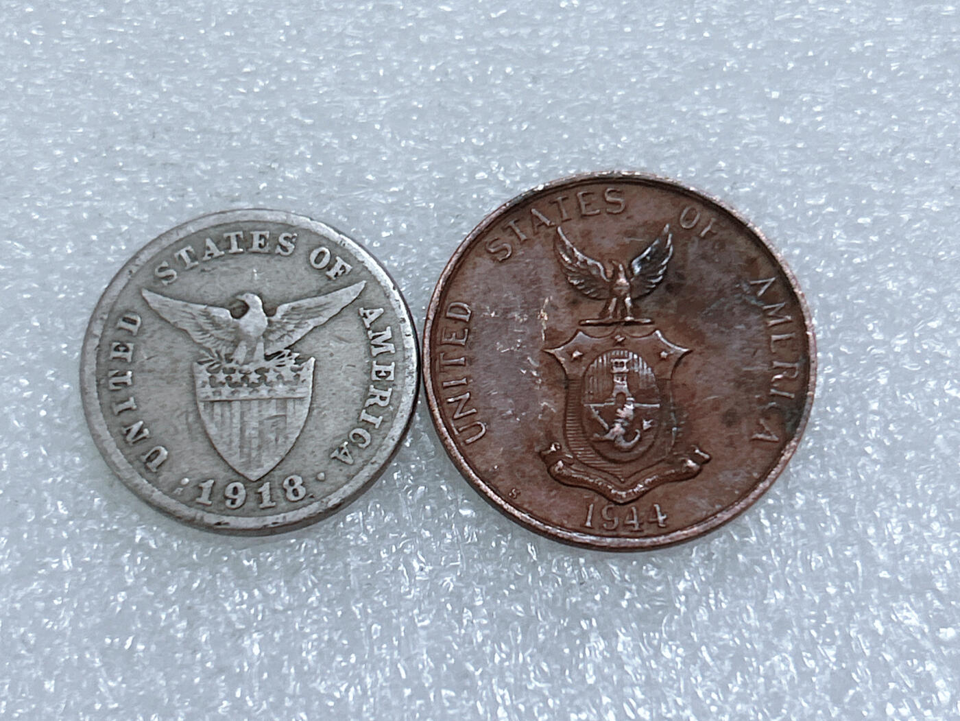 第一海外回流一元起拍收藏 散集专场  第271期 美属菲律宾硬币 2枚