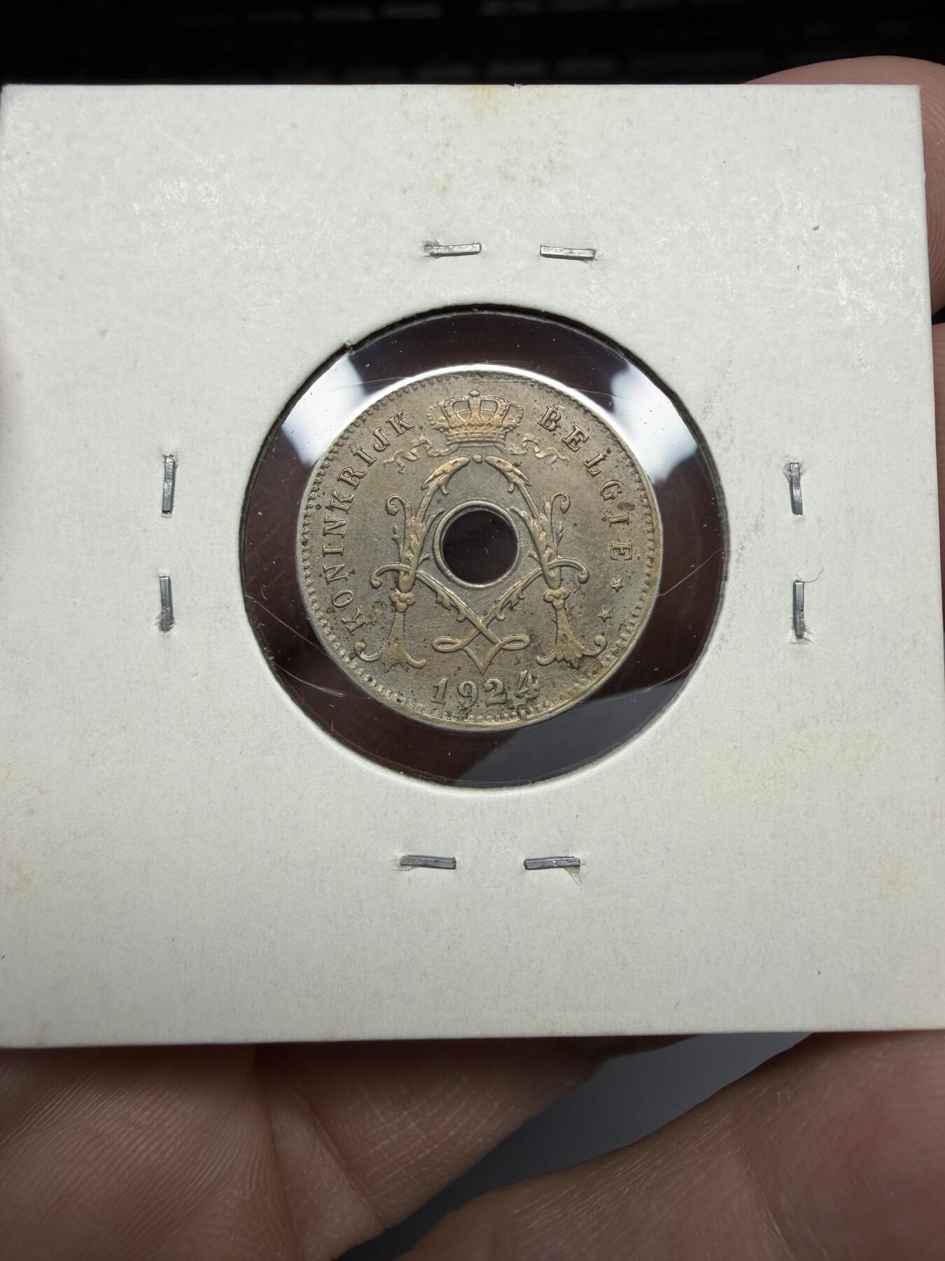 2025年集古藏今外币拍卖第十期-第9场—（总第289拍），可以寄存60天，满160元包邮。 1921年比利时5分