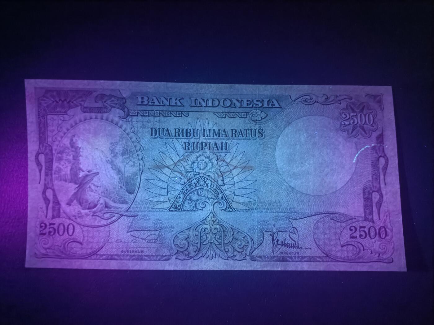 2025十一月第六期，总第204期 印度尼西亚1957版2500卢比流通好品XF，科莫多巨蜥和河边小村，少见面值