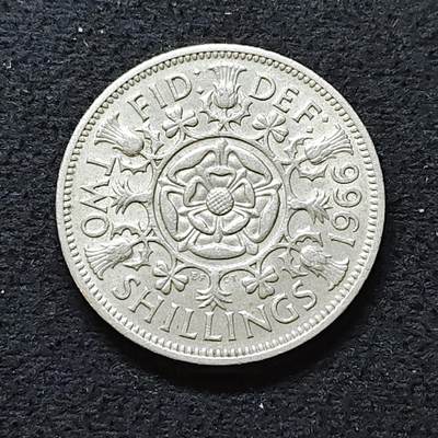 【全场包邮】纯粹捡漏拍480场（免费代拍第17场） - 英国1966年女王2先令