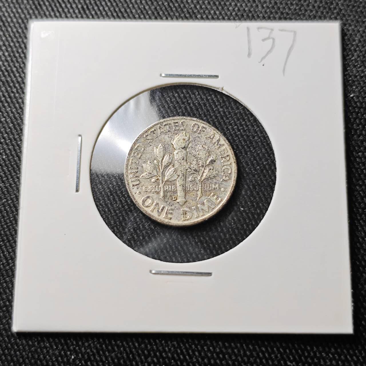 KK钱币收藏小铺 （套币 好品/批量散币 银币）专场  2月预留时间 周末发货   1961美国10分银币