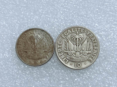 第一海外回流一元起拍收藏 散集专场  第271期 - 海地1958年硬币 2枚