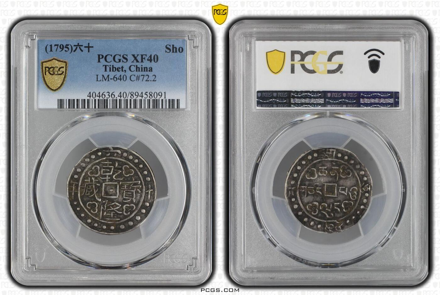 梧彩钱庄捡漏拍11月 (1795)六十 中国西藏乾隆六十年宝藏银币 中样 原味包浆
